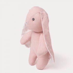 瑞典 Teddykompaniet Elina霧粉棉麻兔兔